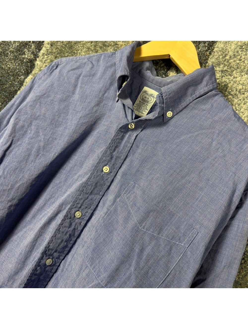 Vintage Brooks Brothers Makers Shirt Mens 16-5 Made in USA
